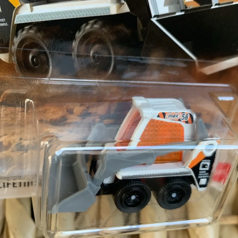 Matchbox Skidster Construction Truck Vehicle White Orange Diecast Toy Vehicle 🆕